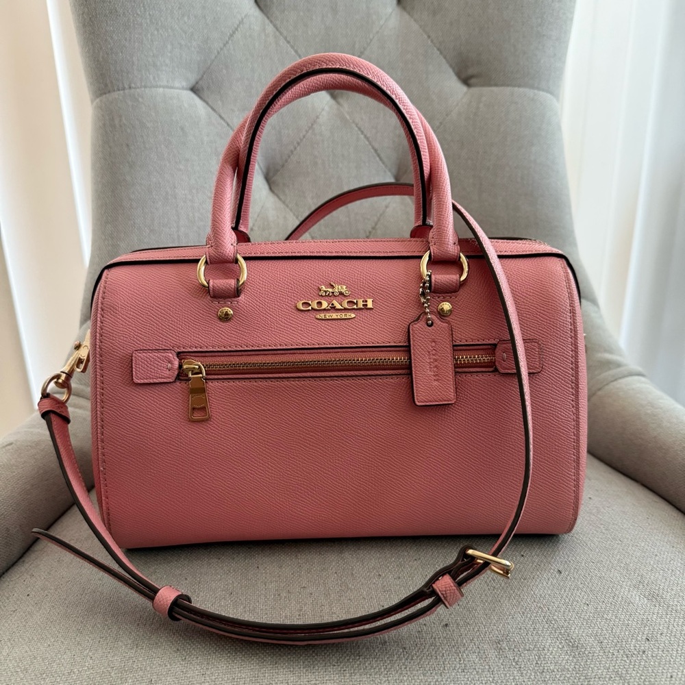 Coach Rowan Satchel in Pink
